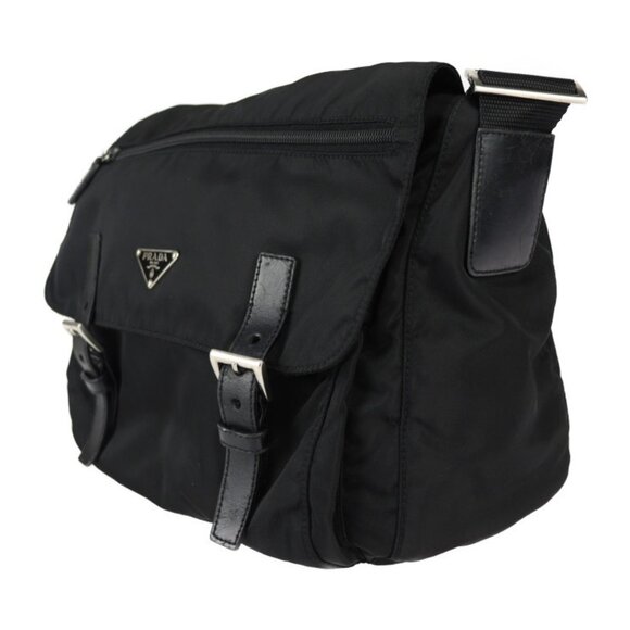 PRADA Black Leather Shoulder Bag - Picture 2 of 10